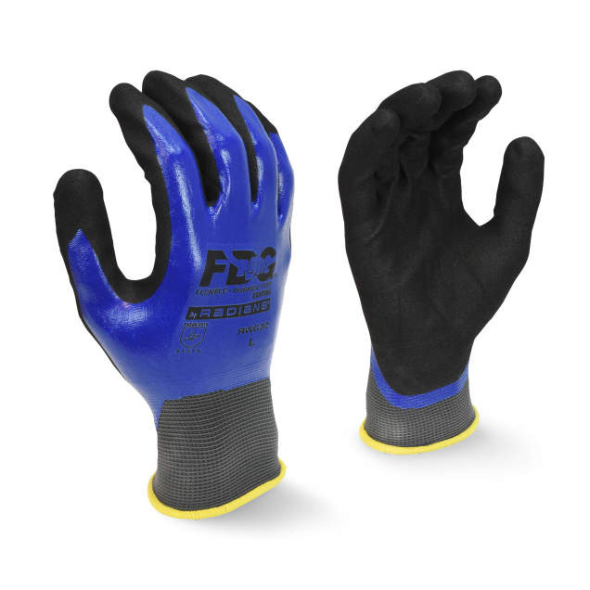 Radians RWG32 FDG Coating Full Dipped Waterproof Nitrile Work Glove from GME Supply